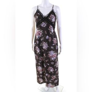 H&M x Brock Collection-Lyocell Dark Brown Fitted Dress